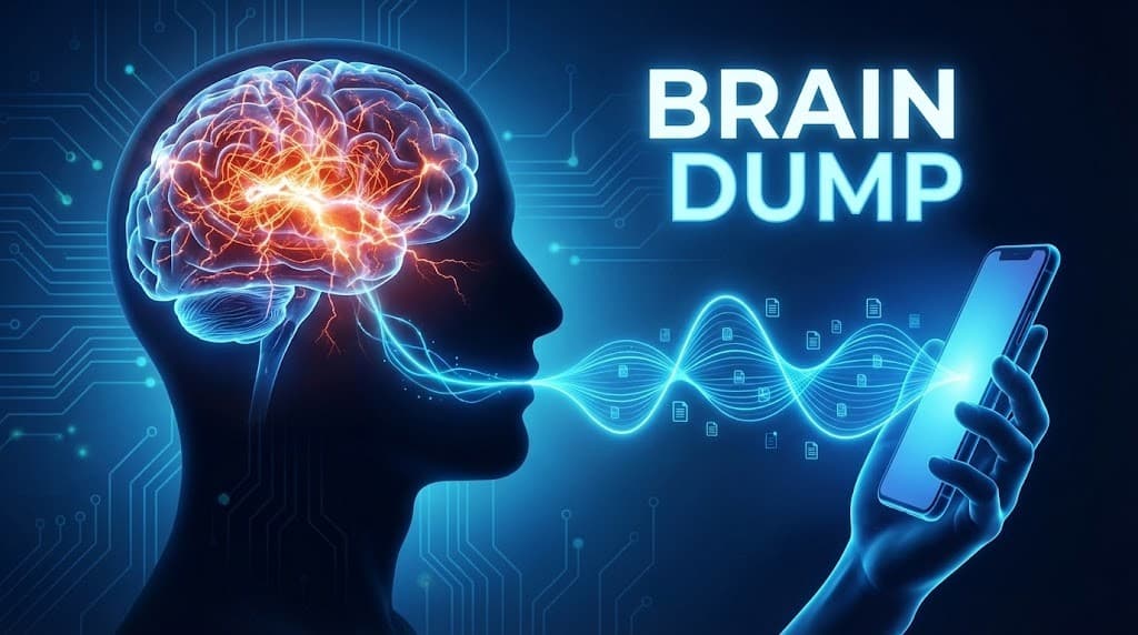 Person sleeping peacefully after using the Voice Dump method to stop racing thoughts at night